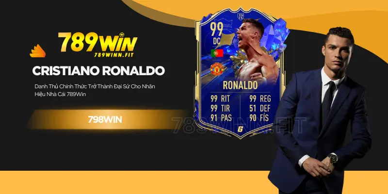 Cristiano Ronaldo là đại sứ thương hiệu mới của 789WIN