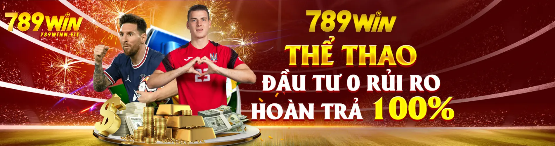 HÌnh banner khuyến mãi bảo hiểm thể thao 789win